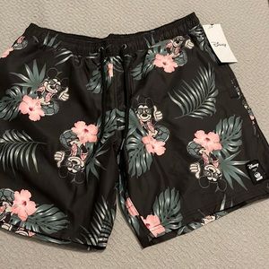 Men’s Disney swim trunks, Size L